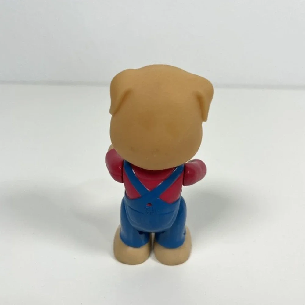 Vintage Toy Pig Figurine‎ Farmer Overalls Pig Doll